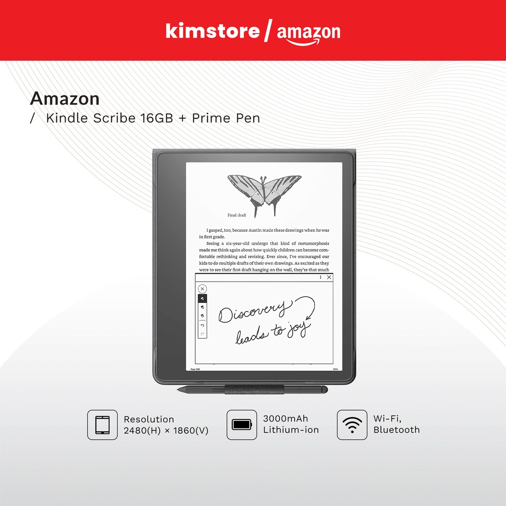 Amazon Kindle Scribe 16GB / 32GB / 64GB + Prime Pen | Shopee