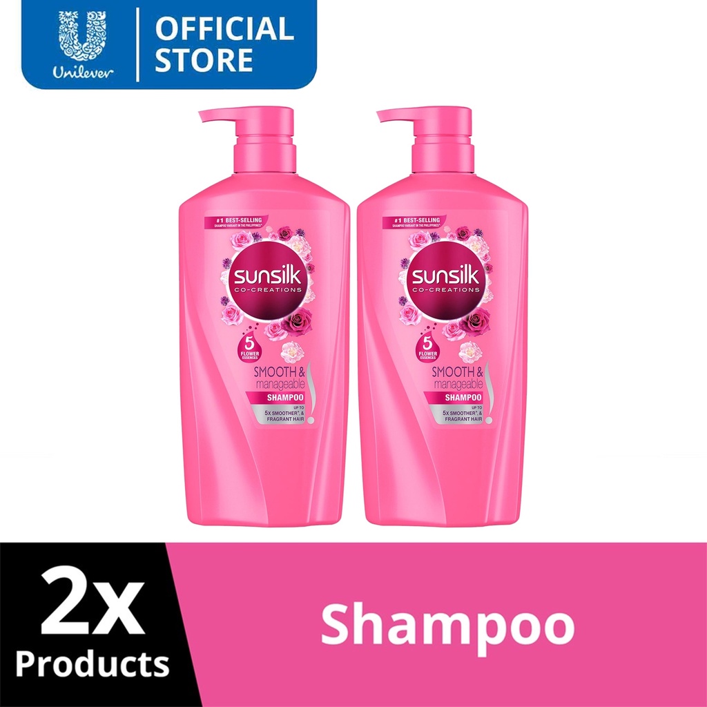 Sunsilk Shampoo Smooth and Manageable 650ml x2 Shopee Philippines