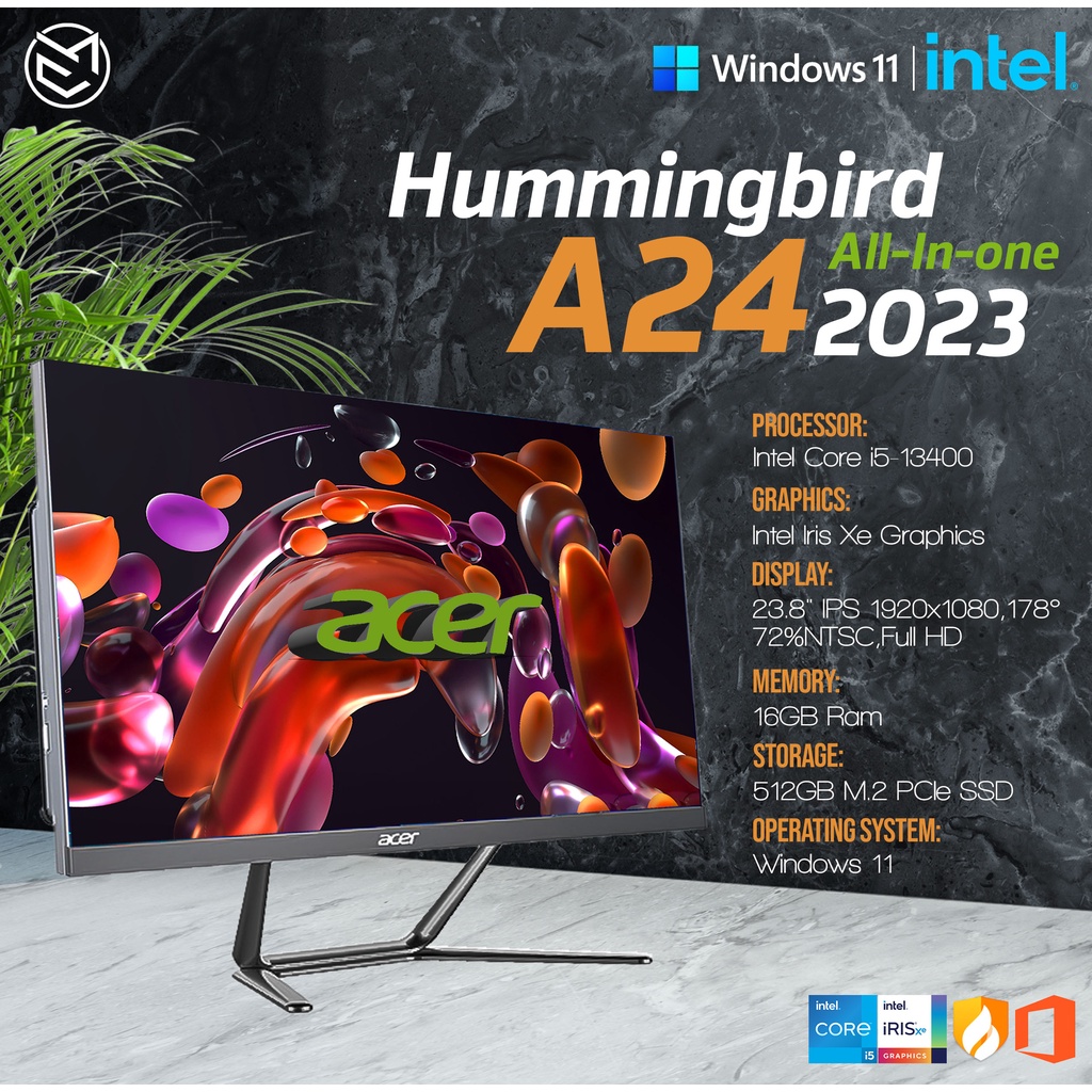 Acer Hummingbird A24 2023 All-In-One i5-13400 23.8