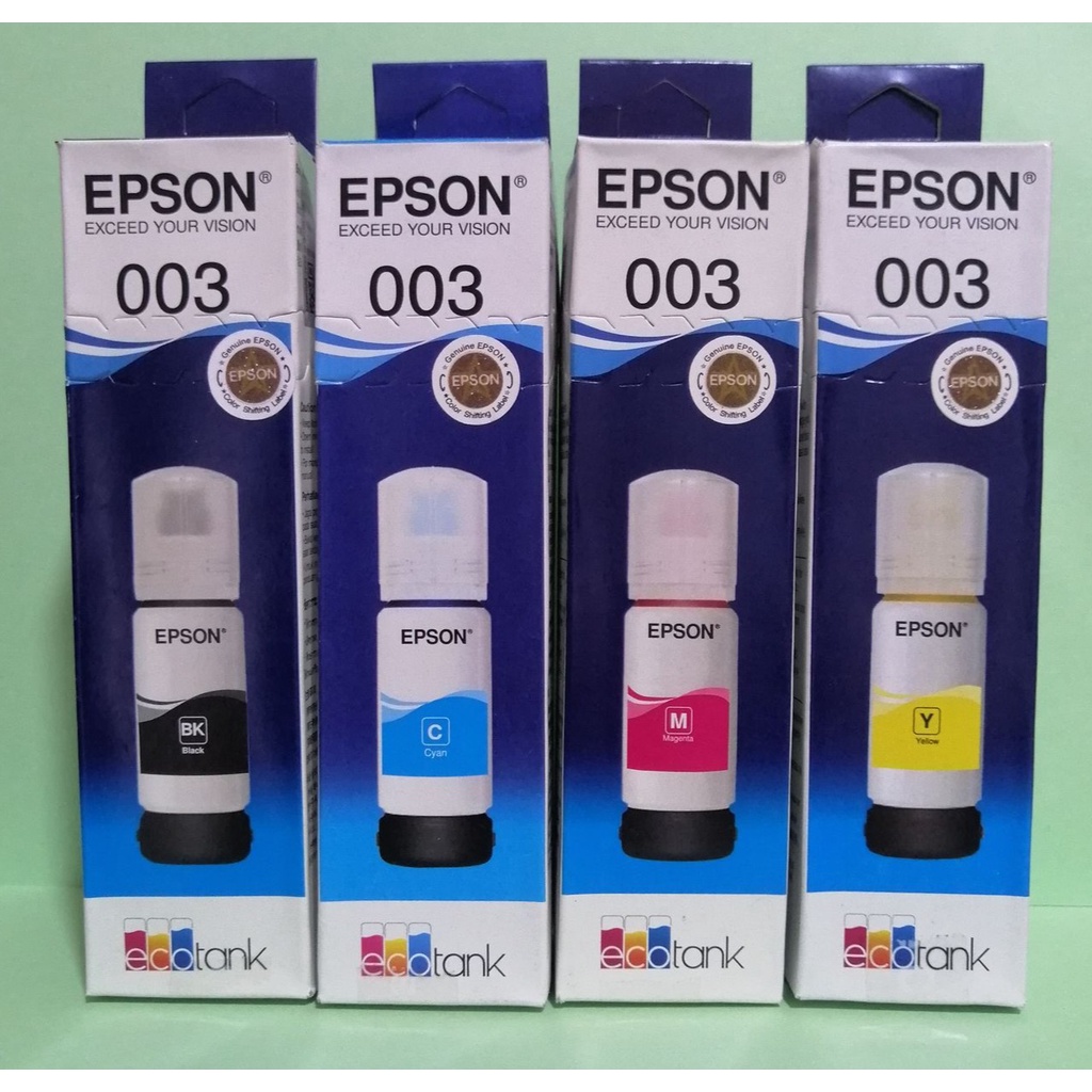 Epson 003 Genuine Ink Set 4 Colors 65ml Shopee Philippines 0820