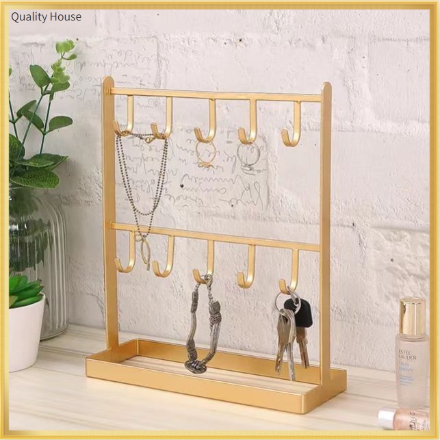 (COD) jewelry storage rack gold earring rack fashion earring display ...