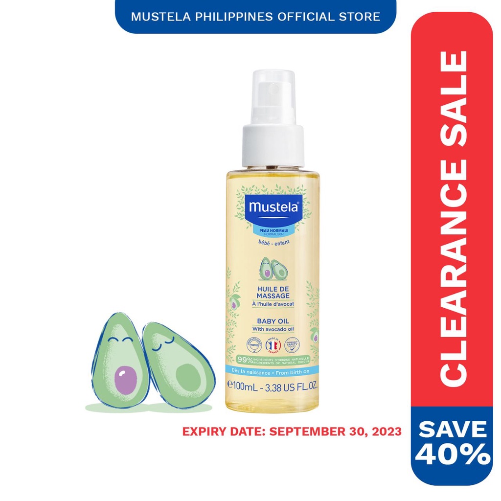 Mustela Clearance Baby Oil 100ml, Normal Skin, Skin Care (Expiry Date