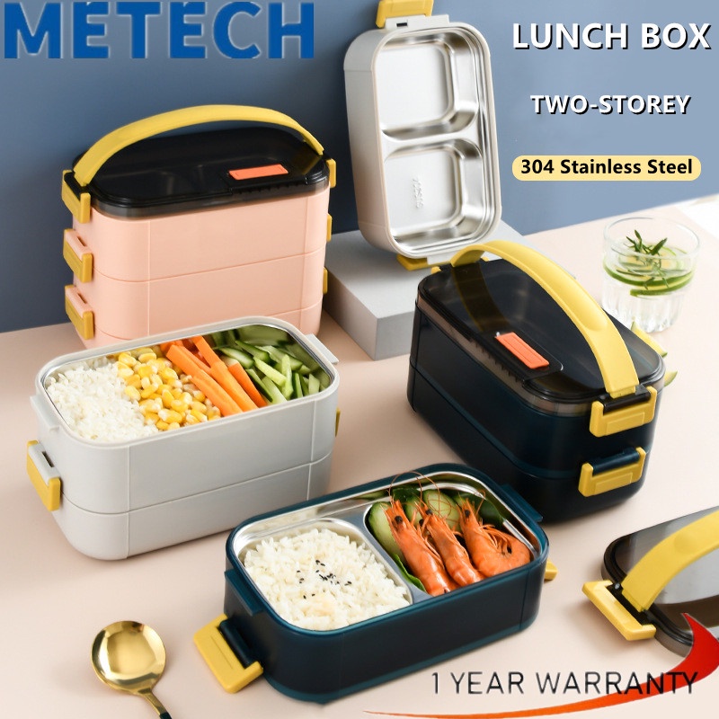 METECH Insulation Lunch Box + Insulation Bag [304] Fresh Lunch Lunch ...