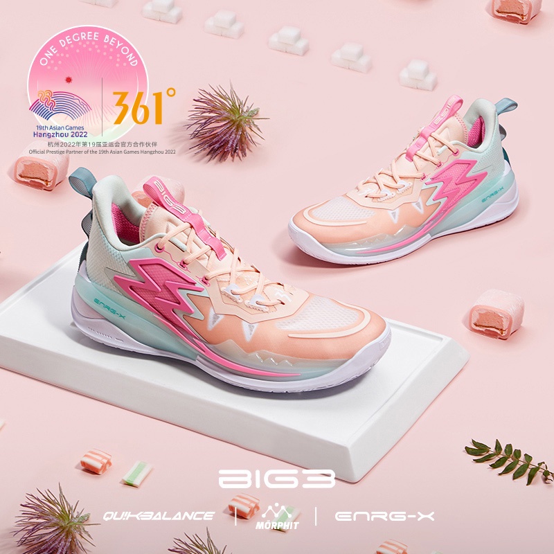 361 Degrees BIG3 3.0 Men'S Basketball Shoes Sports Shoes Wear Resistant