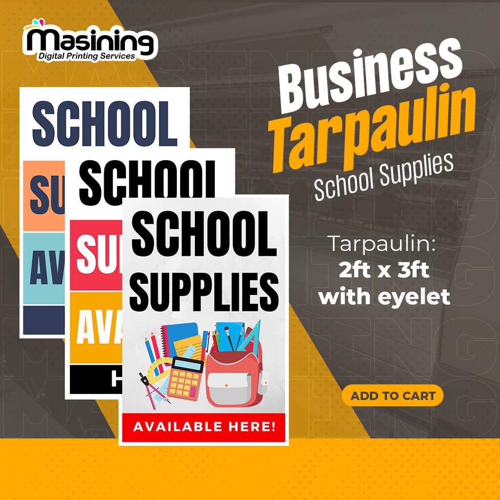 School Supplies Business Tarpaulin 2ft x 3ft Shopee Philippines