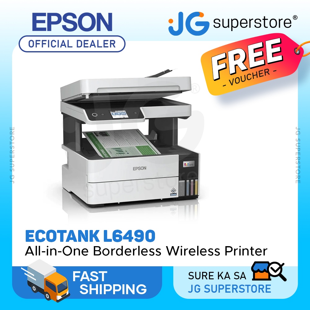 Epson EcoTank L6490 Duplex All-in-One Ink Tank Borderless Printer w ...