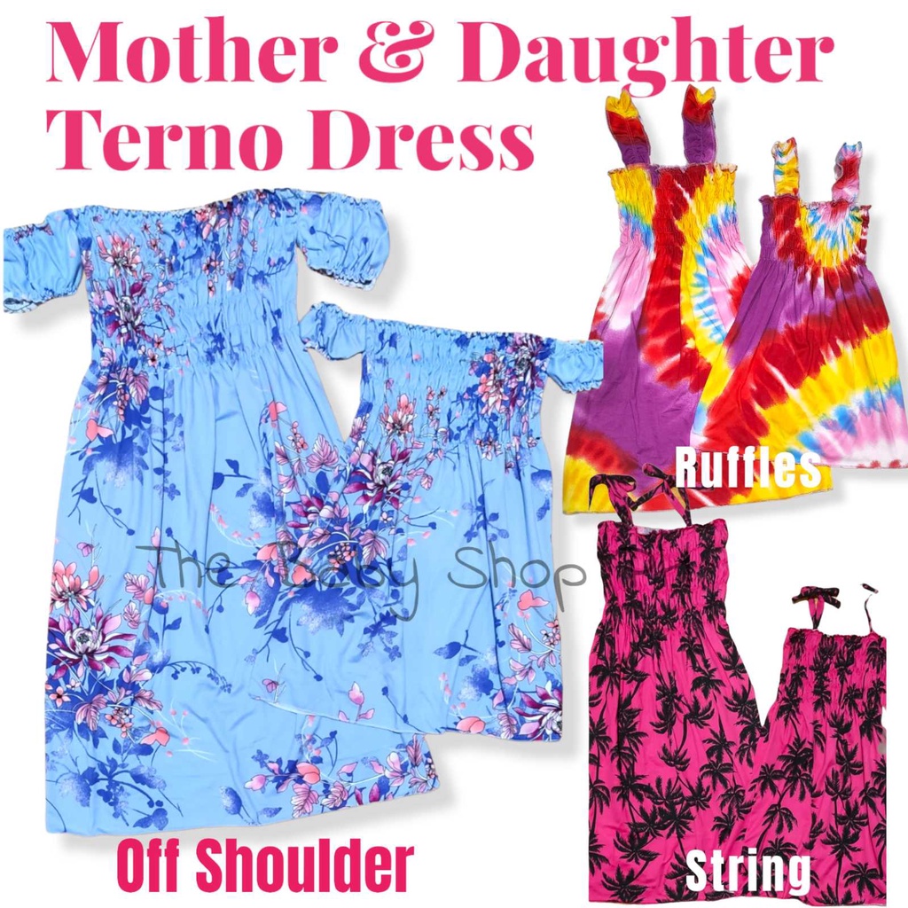 Mother daughter terno dress clearance