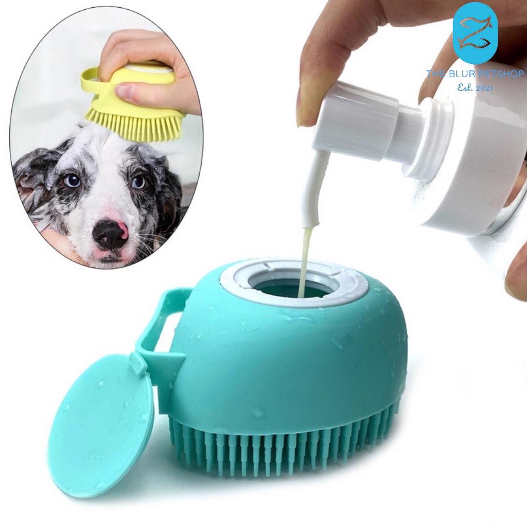 Bath Massage Scrub Brush Soft Silicone Pet Bath Brush Puppy Dog Cat ...