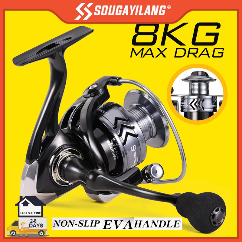 Sougayilang High Quality Fishing Reel 5.21 Model 10006000 Spinning
