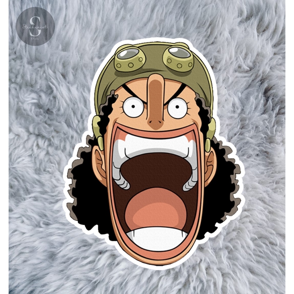 One Piece Anime Usopp 3D Vinyl Sticker For Car BIke Motorcycle Helmet ...