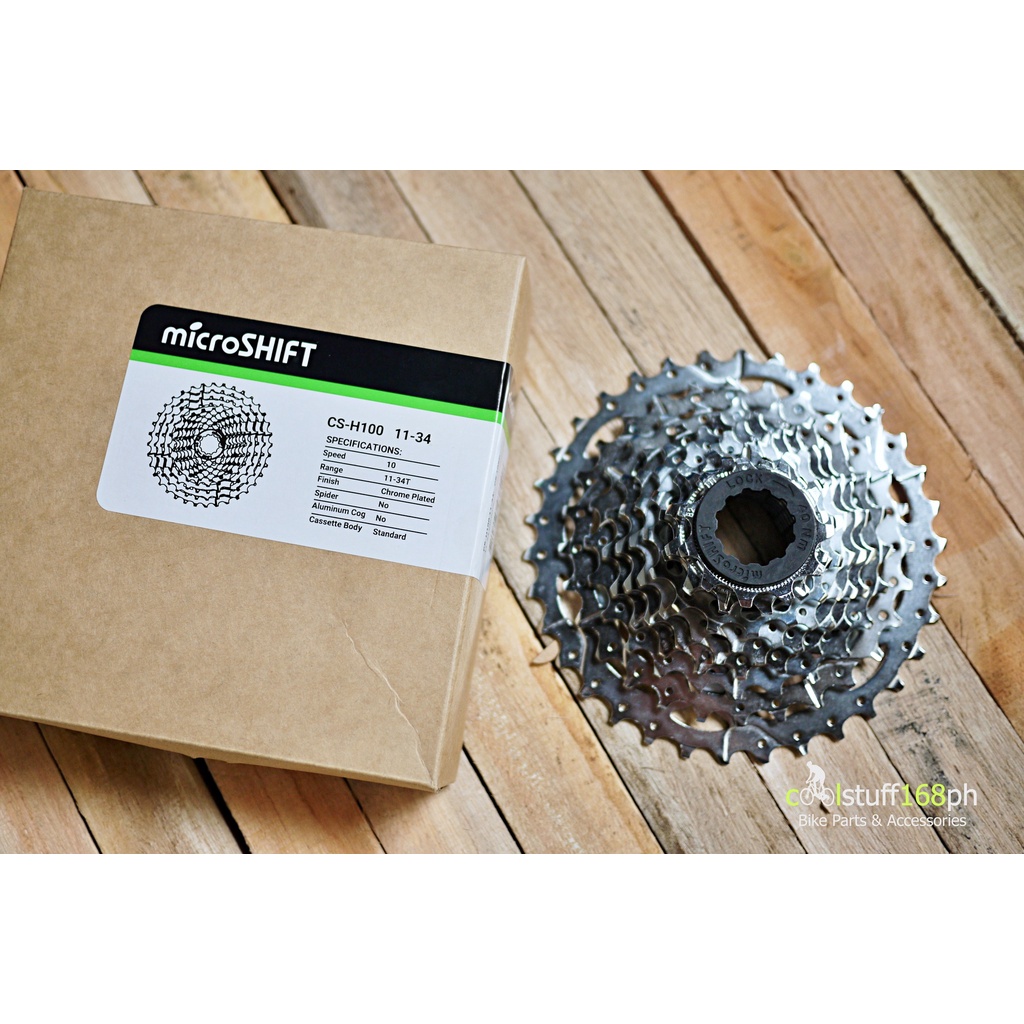 Cassette MICROSHIFT 10 Vitesses 11-48 Dents - Pour Vélo MTB - Compatible Shimano