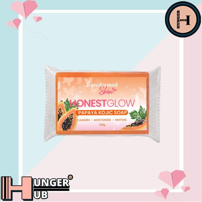 Honest Glow Transformed Skin Papaya Kojic Soap Cleanses Moisturizes Whitens Suitable For All
