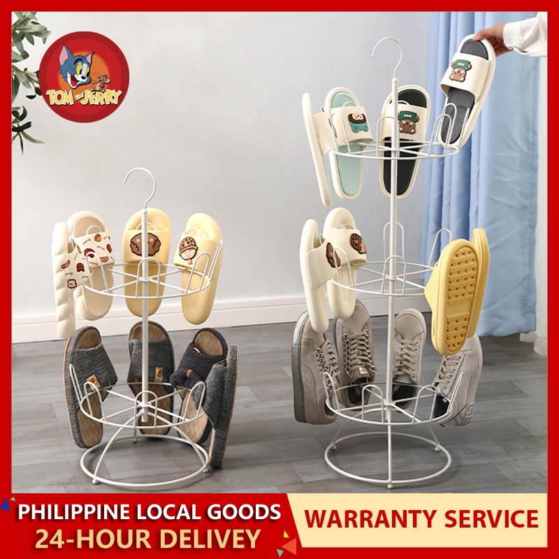 Rotation Shoe Rack Organizer Slipper Rack Iron Shoe Drying Rack Outdoor
