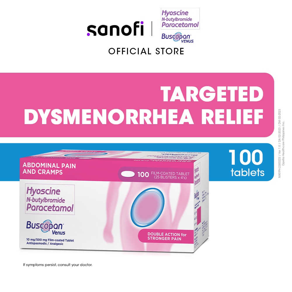 Buscopan Venus for Dysmenorrhea 100 Tablets Shopee Philippines