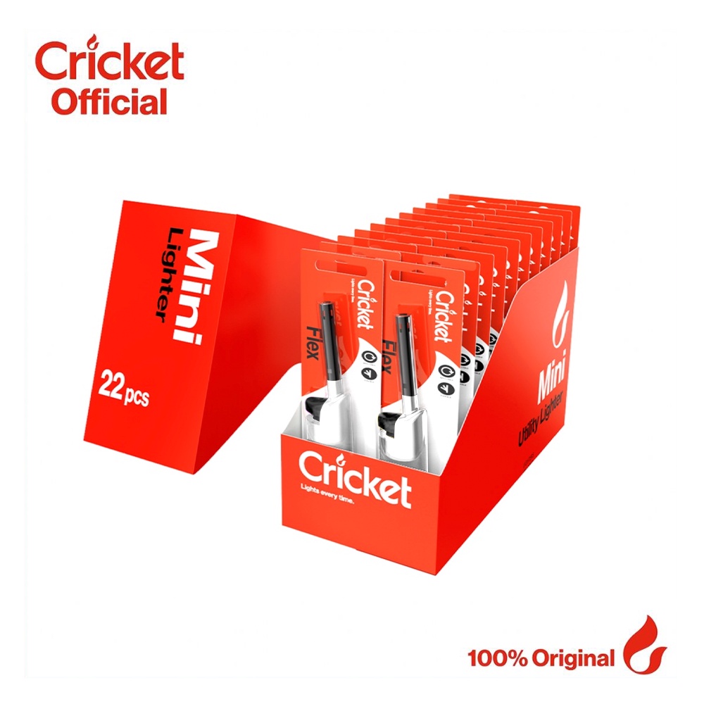 Cricket Mini Kitchen Lighter ALL WHITE (22 pcs) Wholesaler Pack