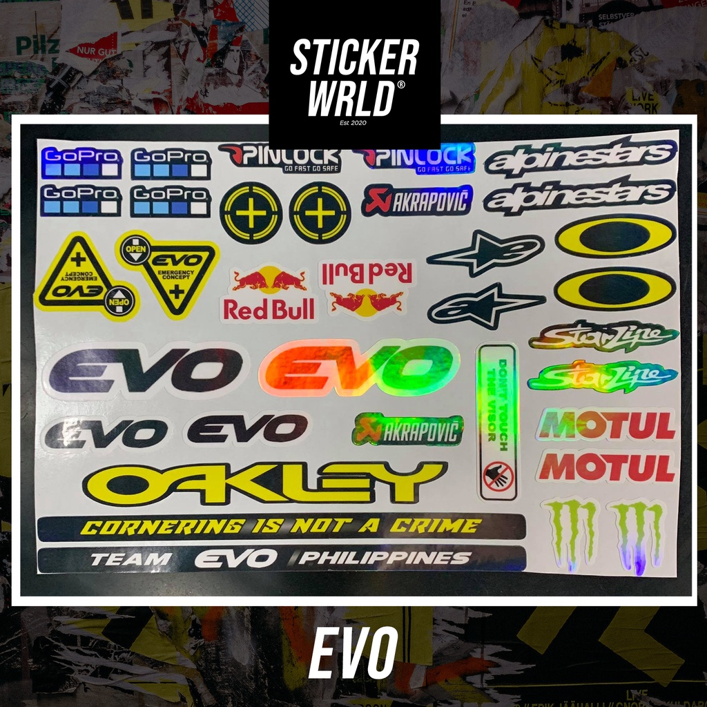 Helmet Visor Stickers Holographic Vinyl Laminated Shopee Philippines