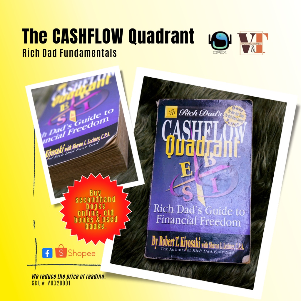 Book The Cashflow Quadrant Rich Dad Poor Dad By Robert Kiyosaki Ready Stock Shopee Philippines 9865