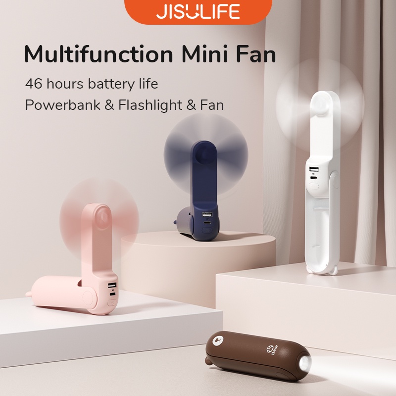 Jisulife Mini Fan Rechargeable Mah Portable Handheld Handy Usb