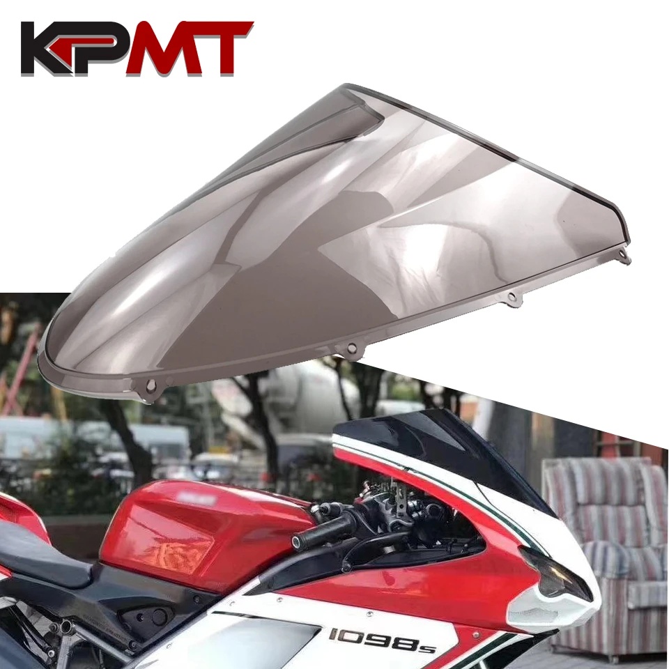 Windscreen Screen Wind Deflectors Smoke Clear Windshield Double Bubble ...
