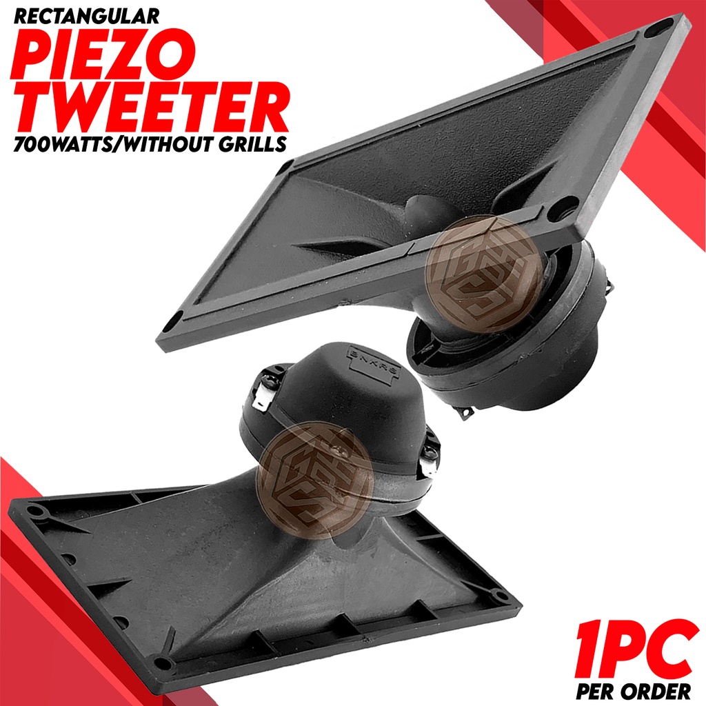 GS Rectangle Piezo Tweeter 700W – Model PT-104 for Car & Home Audio ...