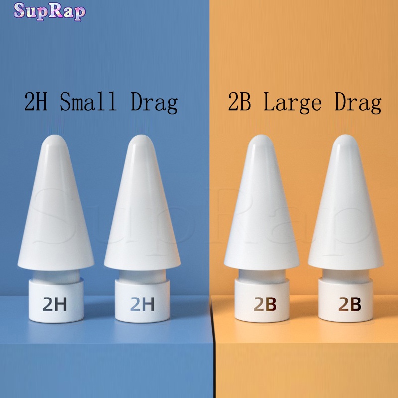 Replace 2B/2H Nib Compatible For Apple Pencil 1/2 Generation Large/Small  Friction Drag Replacement iPad Stylus Pen Tip