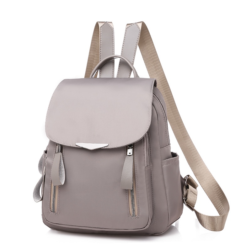 Fashion backpack women's leisure backpack double zipper travel antitheft backpack waterproof