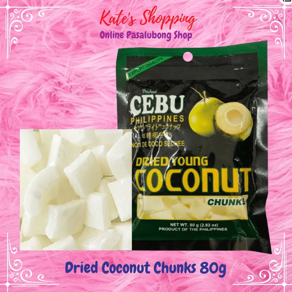 Dried Coconut Chunks 80g (Cebu Brand) Shopee Philippines