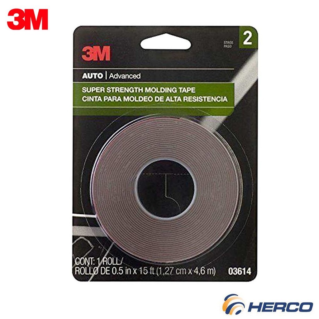 3M 3614 Molding Tape 1/2in x 15 ft 1 Roll/pack | Shopee Philippines