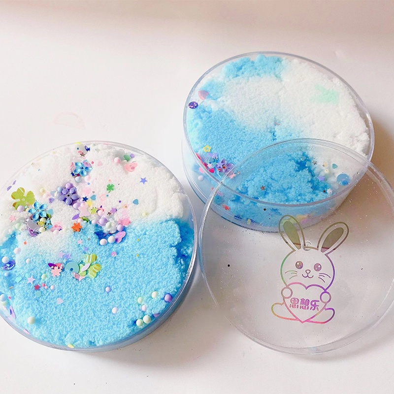 Cotton Mud Slime Tiktok Decompression Toys Magic Crystal Slime Charms ...