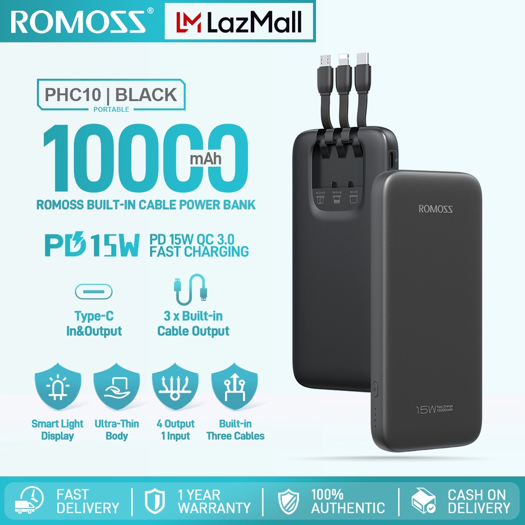 romoss-phc10-10000mah-powerbank-built-in-cable-15w-fast-charging