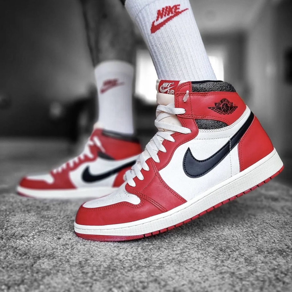 MELO Air Jordan 1 Aj1 High Cut Chicago Lost and Found Sport Shoes for ...