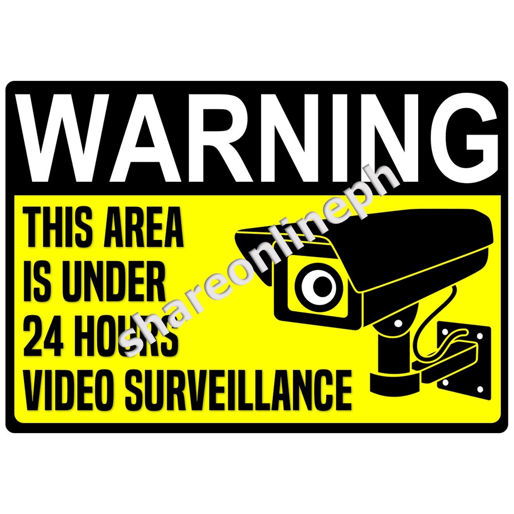 Laminated Signages CCTV In Operation Signage Sign Boards PVC Board ...