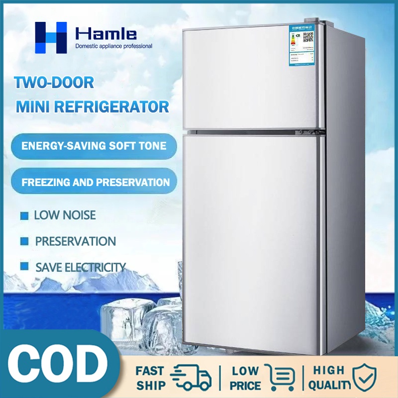 Hamle Mini Refrigerator With Freezer 145L For Room Frost Fridge Save