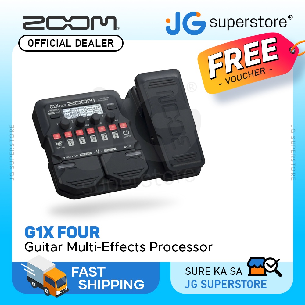 Zoom G1X Four Guitar Effects Processor with Built-In Expression Pedal ...
