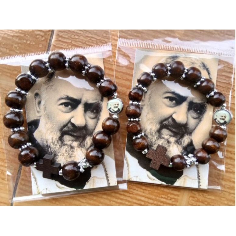 Padre Pio Couple Rosary Bracelet (2pcs) | Shopee Philippines