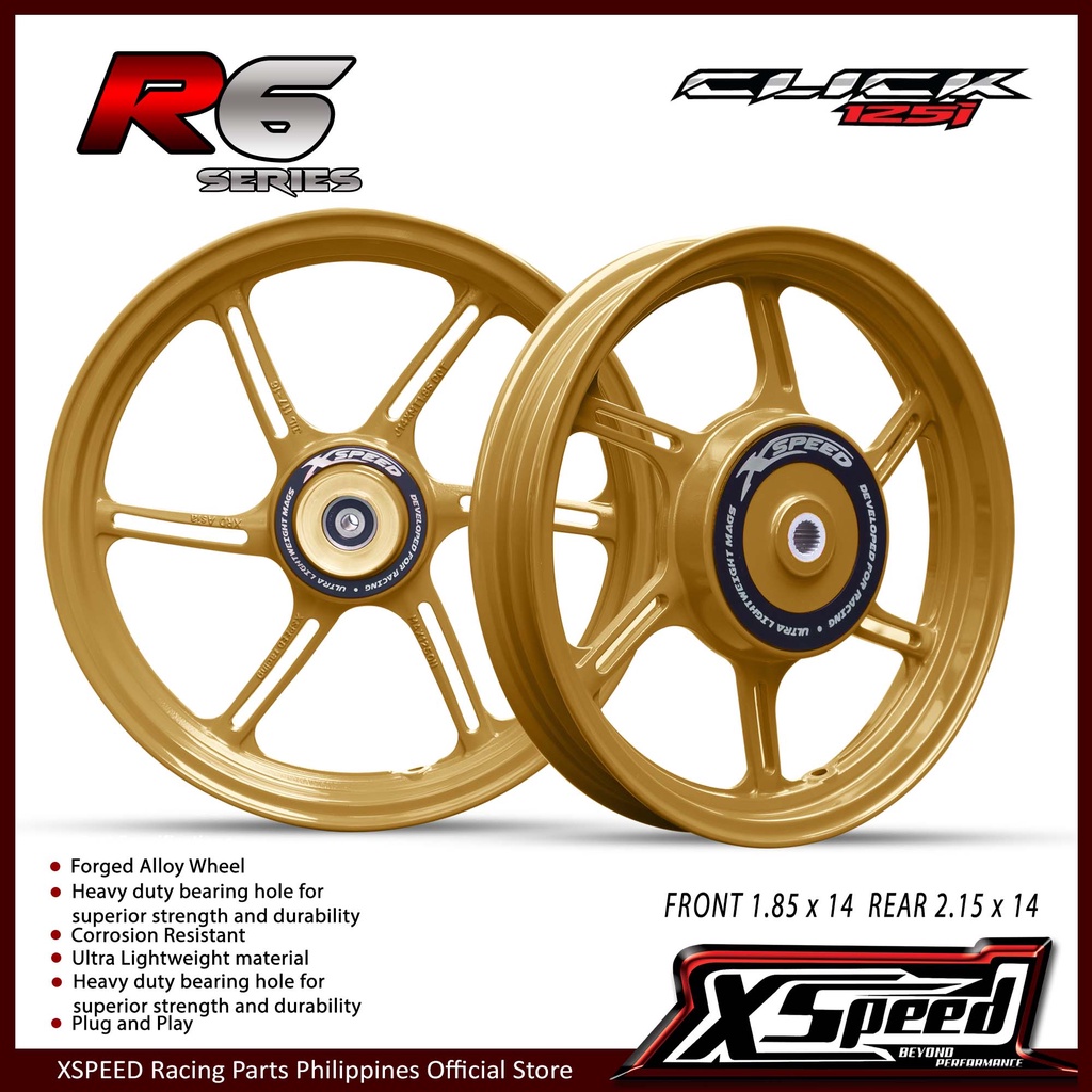 XSPEED Mags R6 for Honda Click Ultra Lightweight 6 Spokes Design ...