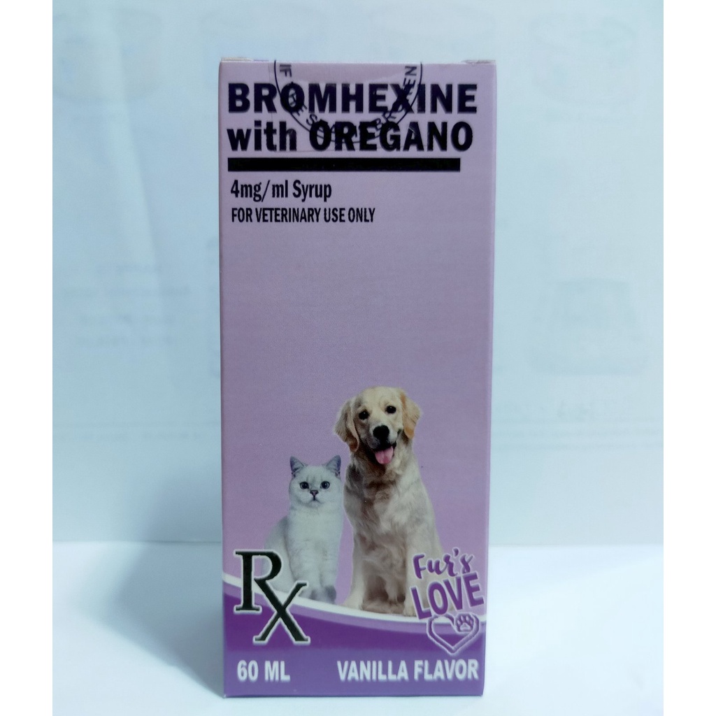 Bromhexine w/ Oregano 60mL for Cough and Cold (Cats & Dogs) Ubo't Sipon
