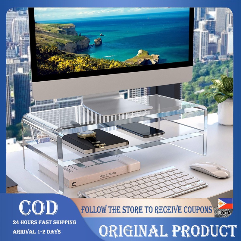 10MM Thickness Clear Acrylic Computer Stand Holder, Acrylic Monitor