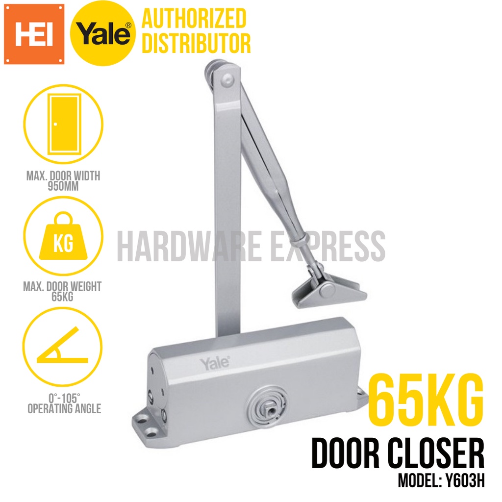 YALE Door Closer Y603H Series (Up to 65kg) Shopee Philippines