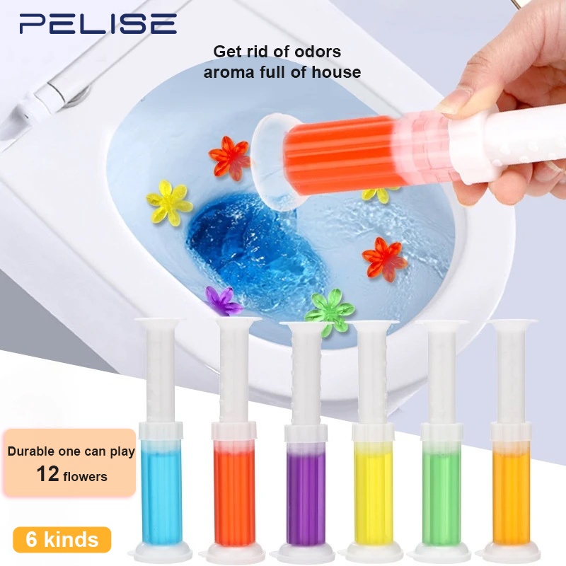 12 Pack Flower Toilet Gel Stamp (168 Flowers) Toilet Fragrance - View #2