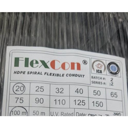 CONDUIT SPIRAL | FLEXCON HDPE | 1/2