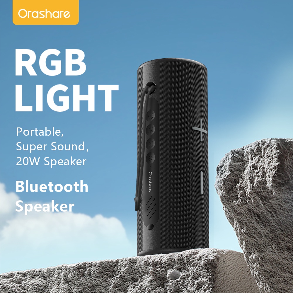 Orashare BS04 Bluetooth Speaker With RGB Light TWS 20W Big Sound
