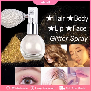 Highlighter Hair Glitter Spray Facial High Gloss Spray - China