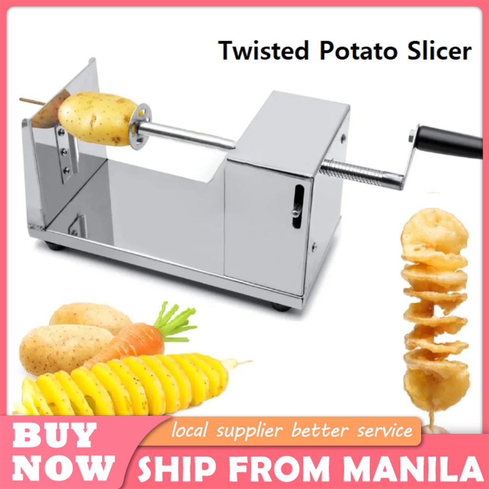Manual Potato Tower Machine Commercial Stainless Steel Cyclone Hand ...