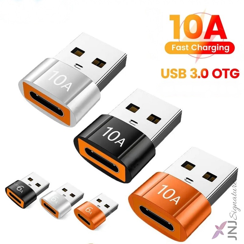 Premium OTG Cable Adapter 10A/6A Type C Female To USB 3.0 Male