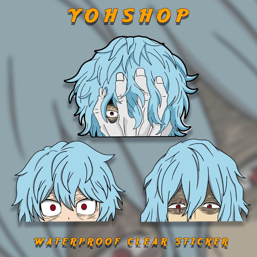 Tomura Shigaraki My Hero Academia Peeker Sticker Waterproof Tumbler Car Window Yohshop 7937