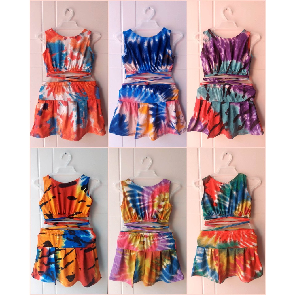 Sexy Crop Top Terno Palda with Lace (2 to 4 Yrs Old) | Shopee Philippines