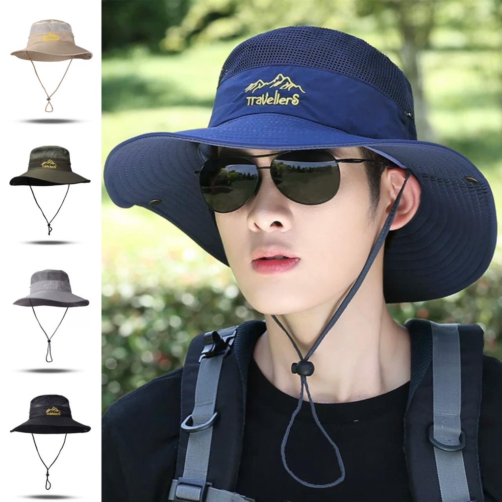 RAINBOWCO Travellero Summer Hat Outdoor Hats Unisex Fishing Hat Sun Hat ...