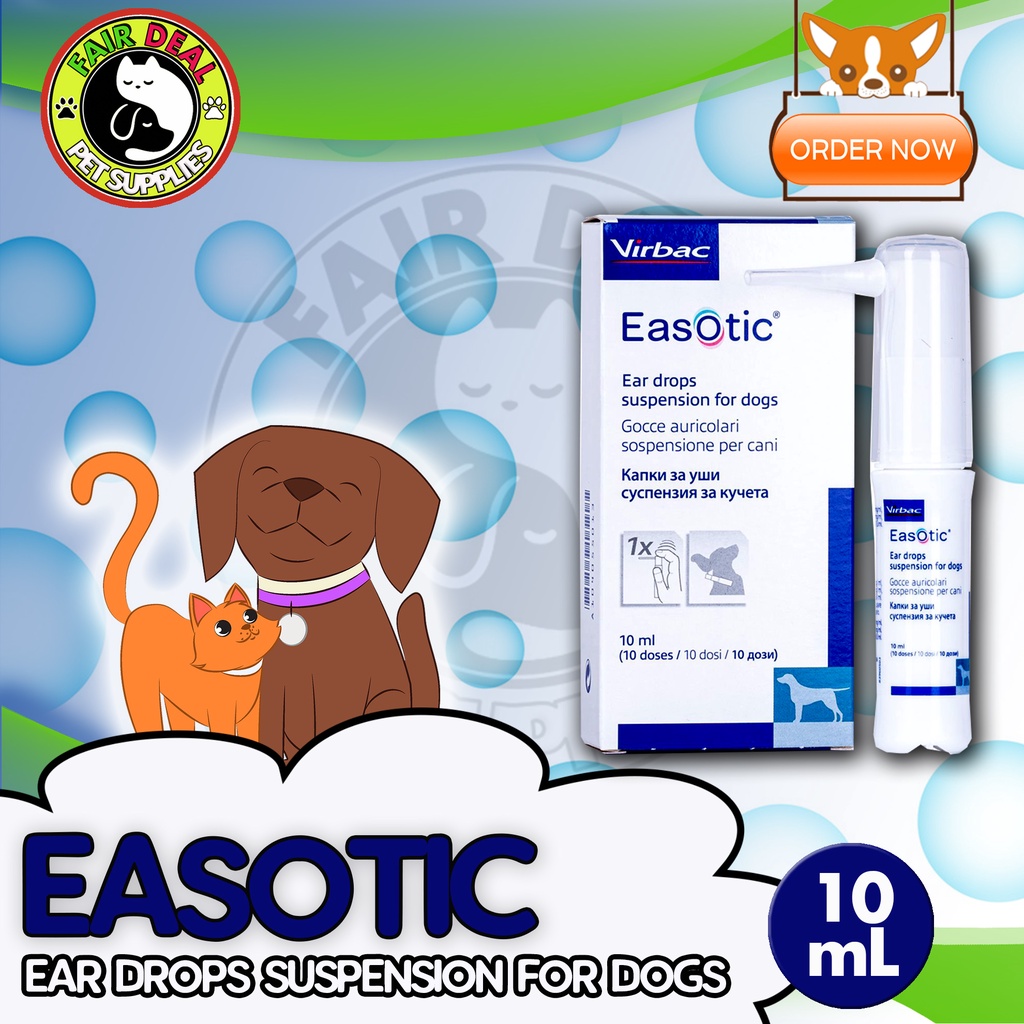 EASOTIC Virbac Ear Drop Suspension for Dogs(10 ml) Shopee Philippines