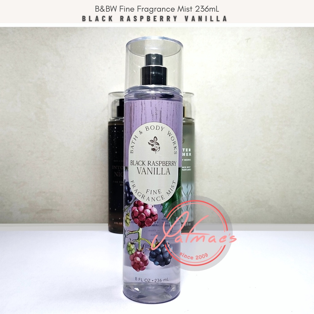 Bath and Body Works Body Mist Black Raspberry Vanilla 236mL (sold each ...